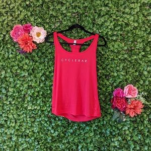 ALO Cyclebar Racerback Tank Top - Red